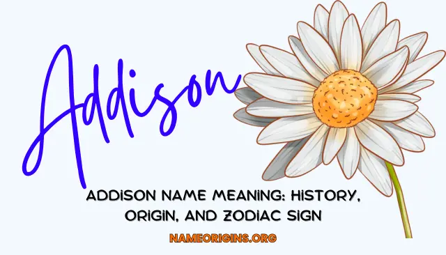 Addison Name Meaning: History, Origin, And Zodiac Sign