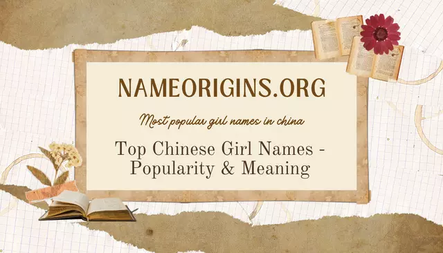 Top 500+ Most popular girl names in china