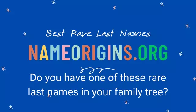 Do you have one of these rare last names in your family tree?